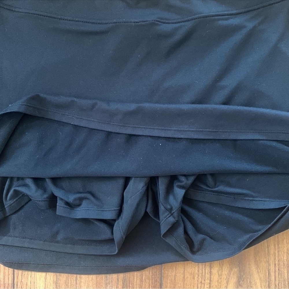 NEW-TRANQUILITY by Colorado Clothing Solid Black Athletic Stretchy Skort Size MD - Picture 9 of 12